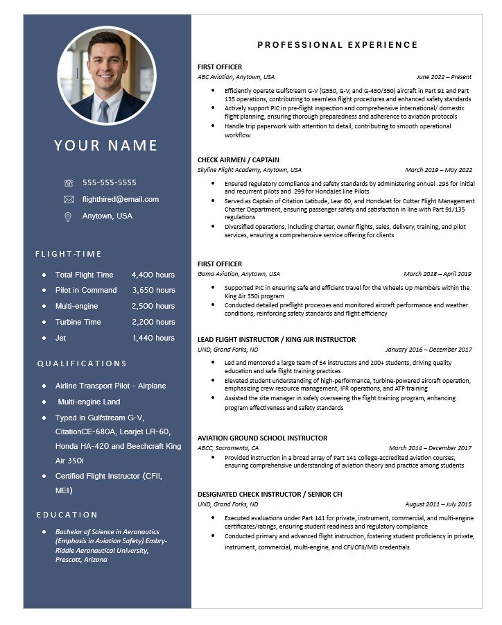 FlightHired Resume Template V2